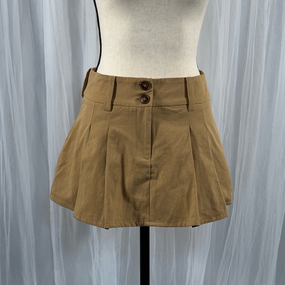 Khaki Mini Skirt